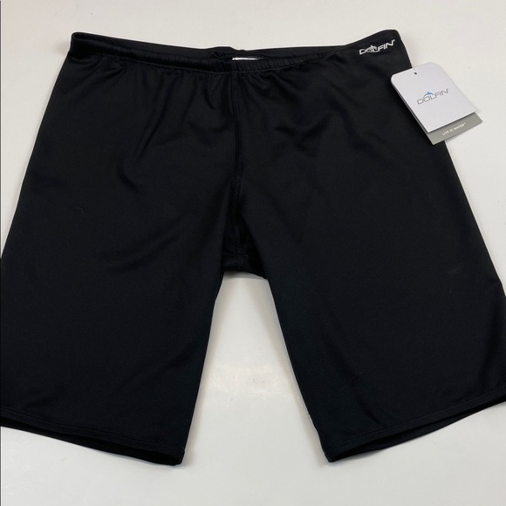 Dolfin Black Swim Jammers Men’s Size L Performance Compression Shorts - Picture 1 of 7